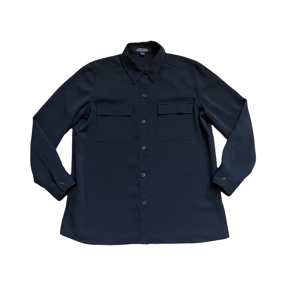 Evelyn & Arthur black vintage button down shirt